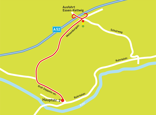Map of the route to our offices.